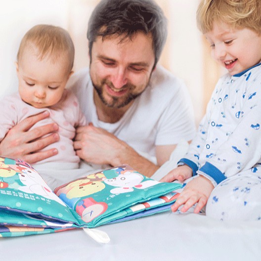 Sách Vải HDY Mềm Mịn In Hoạt Hình Kể Chuyện Cho Bé