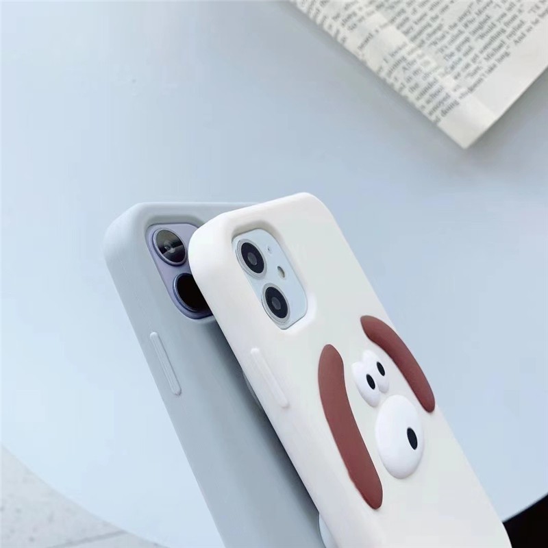 Ốp Lưng Silicone Hình Chú Thỏ Đáng Yêu Cho Iphone 13 12 Pro Max 12mini 11 Pro Max I6 6s 7 8 Plus X Xr Xs Max