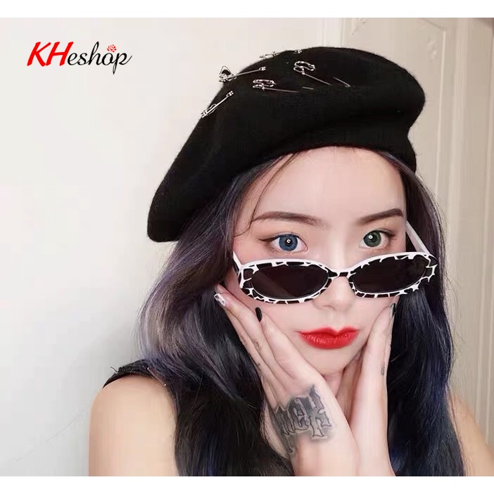 [Kính râm Nam Nữ HOT] Form nhỏ bầu dục, Ngôi sao thời trang 5 màu nổi bật mã Y1811