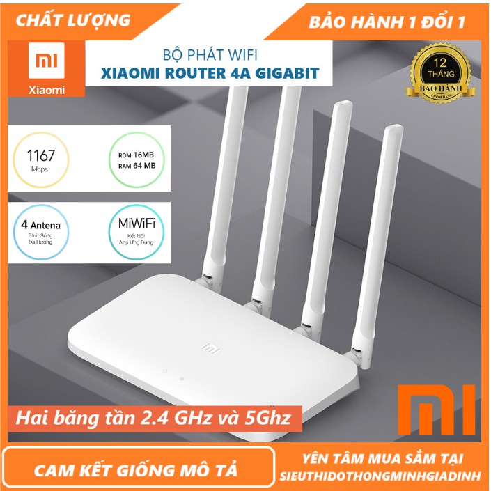 [CHÍNH HÃNG] Bộ Phát Wifi Xiaomi Router Gen 4A - ROUTER XIAOMI 4A - BỘ THU PHÁT WIFI XIAOMI ROUTER 4A