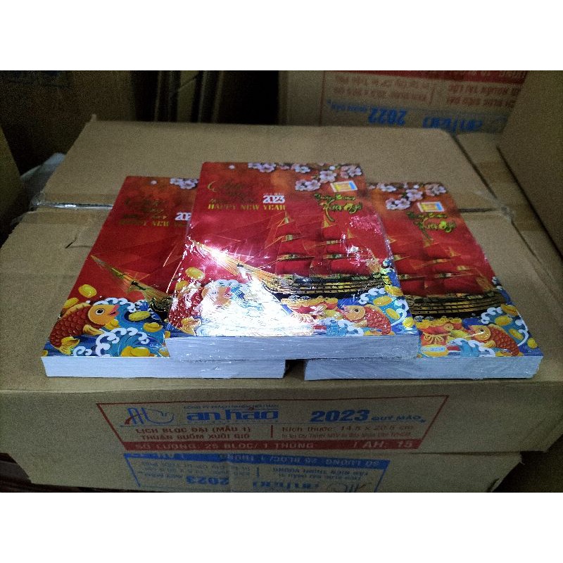 Bloc Đại gắn Lịch treo tường Năm Quý Mão 2024 kích thước 14.5cmx20.5cm nhiều chủ đề
