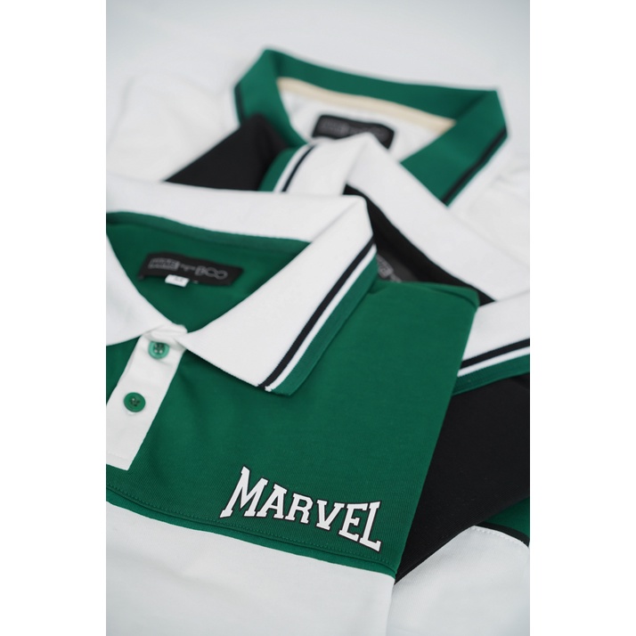 Áo Polo Nam BOO Dáng Regular Logo Marvel Comic BZL