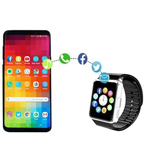 Đồng hồ thông minh Bluetooth GT08 với Máy ảnh Đồng bộ hóa cuộc gọi pedometer