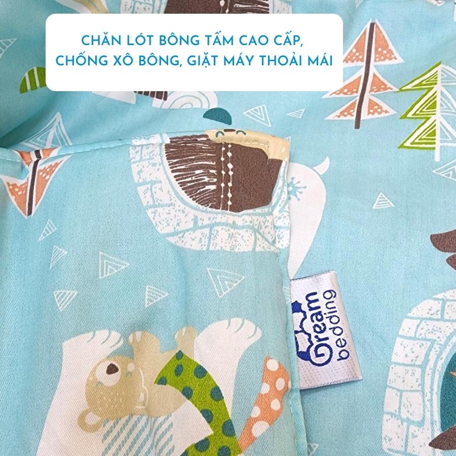 Chăn hè cho bé đi học DreamBedding cotton 100% size 120x160cm mềm mát thấm mồ hôi tốt