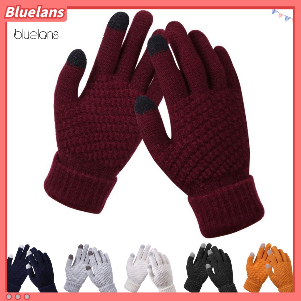 1 Đôi Găng Tay Đi Xe Đạp / Xe Máy Mùa Đông Lạnh Dày Dặn Cho Người Lớn