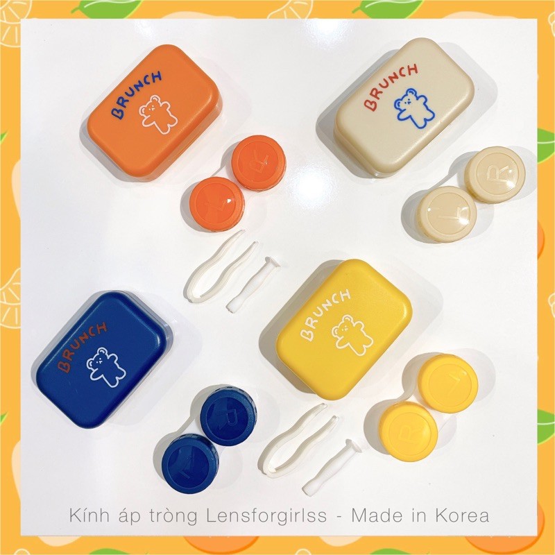 Hộp đựng lens BRUNCH 4 màu xinh xắn