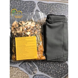 [ Siêu tiện lợi ] 1kg muối thảo dược + 1 đai quấn muối loại đẹp (handmade)