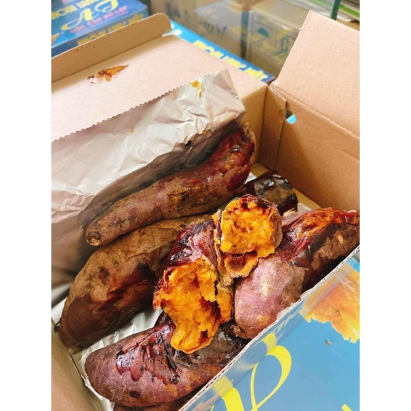 Khoai lang đà lạt nướng sẵn hộp 1kg
