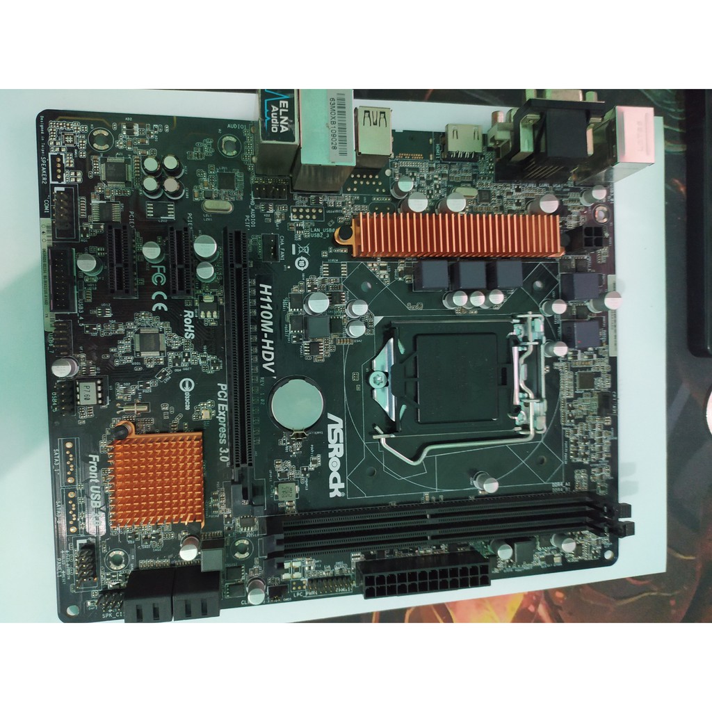 Main Asrock H110 HDV ITX