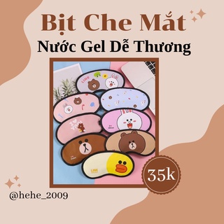 Bịt che mắt nước gel hoạt hình dễ thương giúp che mắt ngủ ngon/massage mắt thư giãn ( giao ngẫu nhiên)