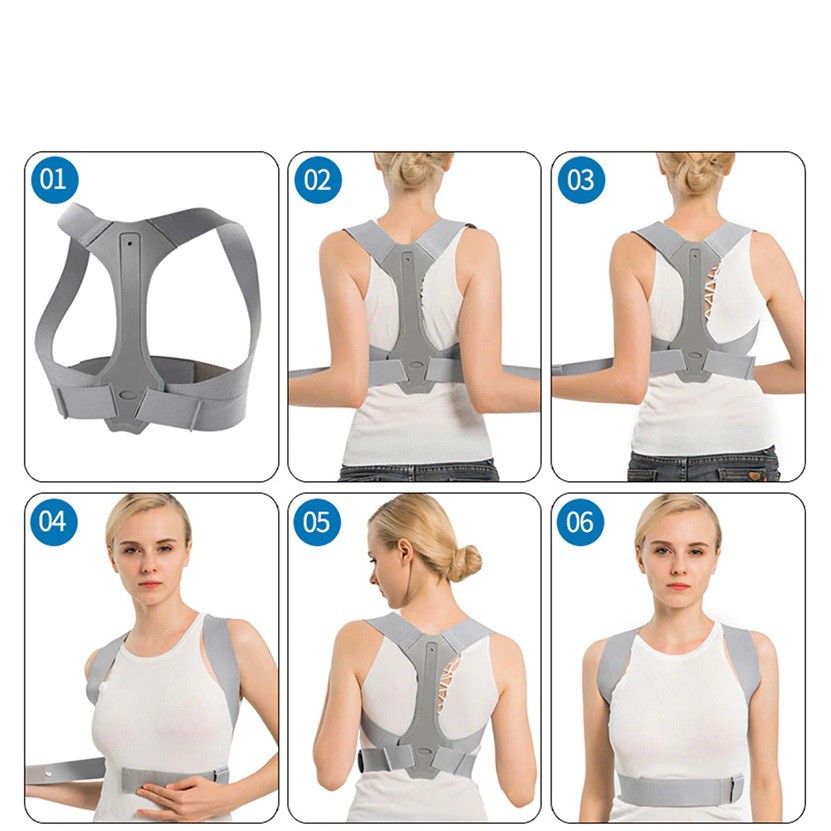 Đai chống gù lưng SPORTY dành cho nam và nữ, điều chỉnh tư thế hiệu quả giúp massage thư giãn