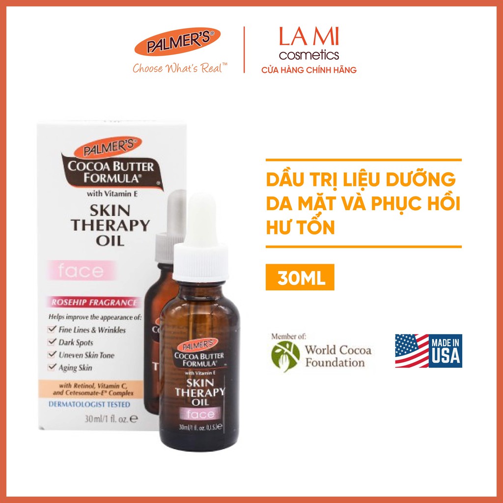 Dầu trị liệu dưỡng da mặt và phục hồi hư tổn Palmer's 30ml