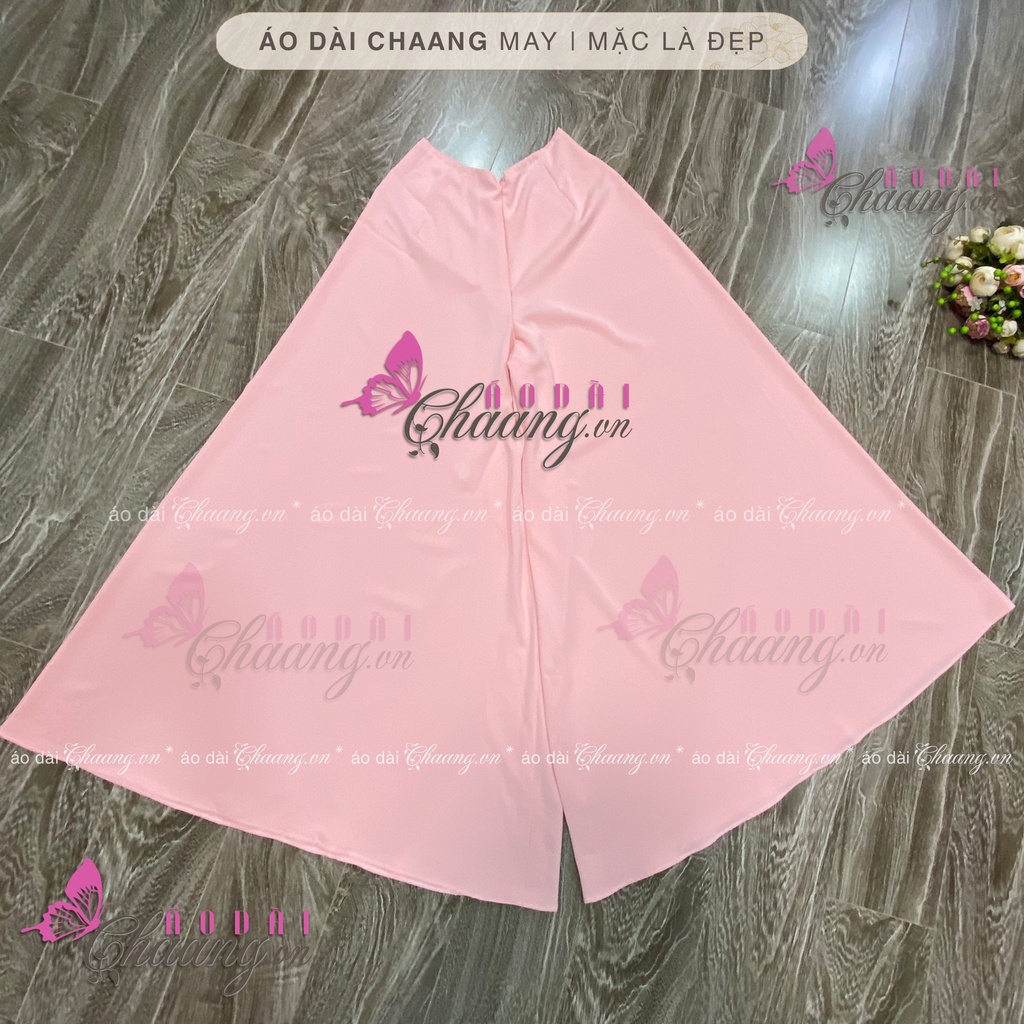 Quần 2 lớp ống váy mặc áo dài đẹp_Chaang_May sẵn quần ống rộng, vải lụa chiffon