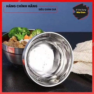 Bát inox 304 cách nhiệt cho bé chất liệu inox không gỉ an toàn dễ vệ sinh kích thước 16cm
