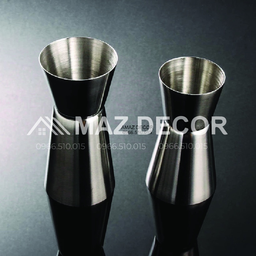 Giá Sỉ Ca ly đong định lượng 2 đầu inox Jigger cocktail & wine bar - Zigger inox zic 2 đầu