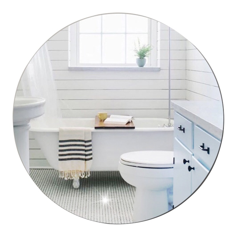 Miếng Dán Tường Tráng Gương Hình Tròn Độc Đáo Trang Trí Nhà Cửa / Phòng Khách