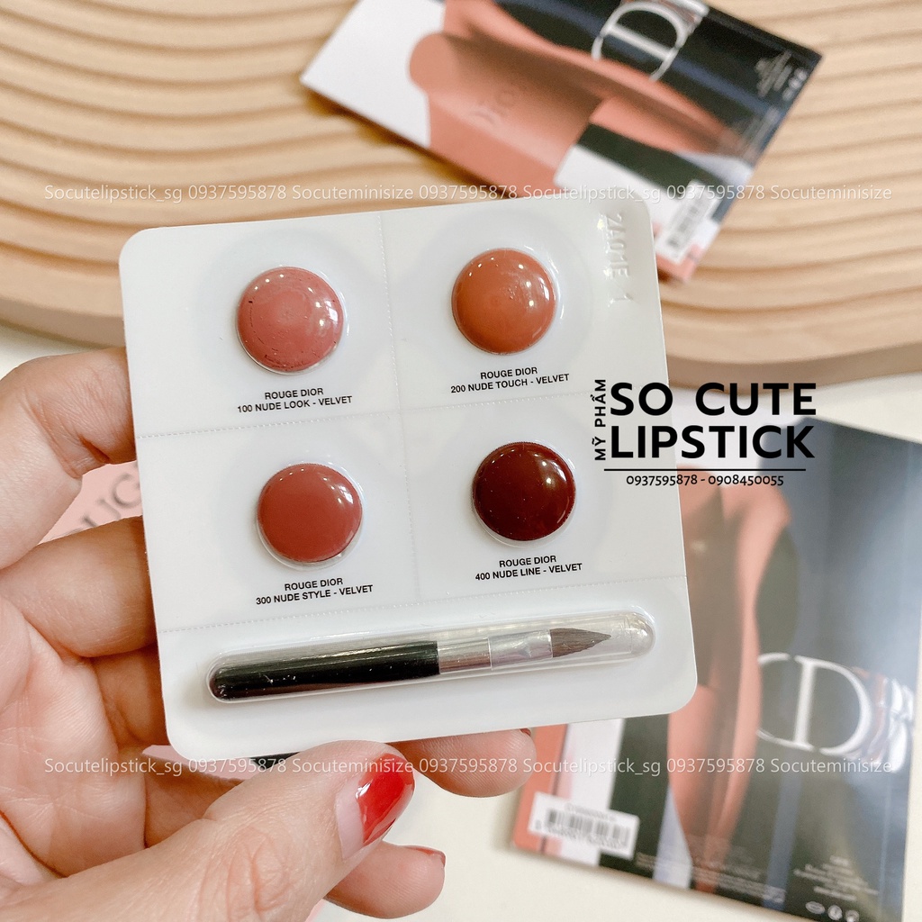 Vỉ Son Kem Dior Rouge Forever Liquid  4 Ô Màu 100 - 200 - 300 - 400