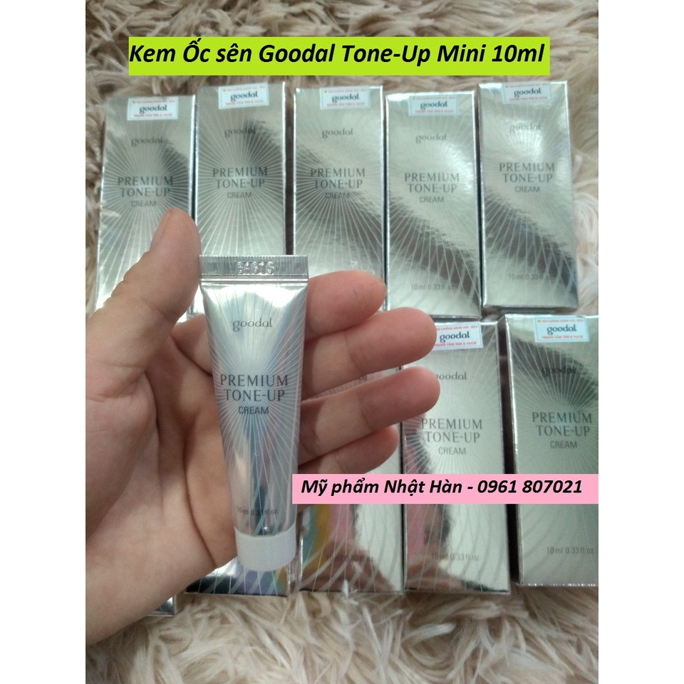 [Mini 10Ml] Kem Ốc Sên Dưỡng Trắng Goodal Premium Snail Tone Up