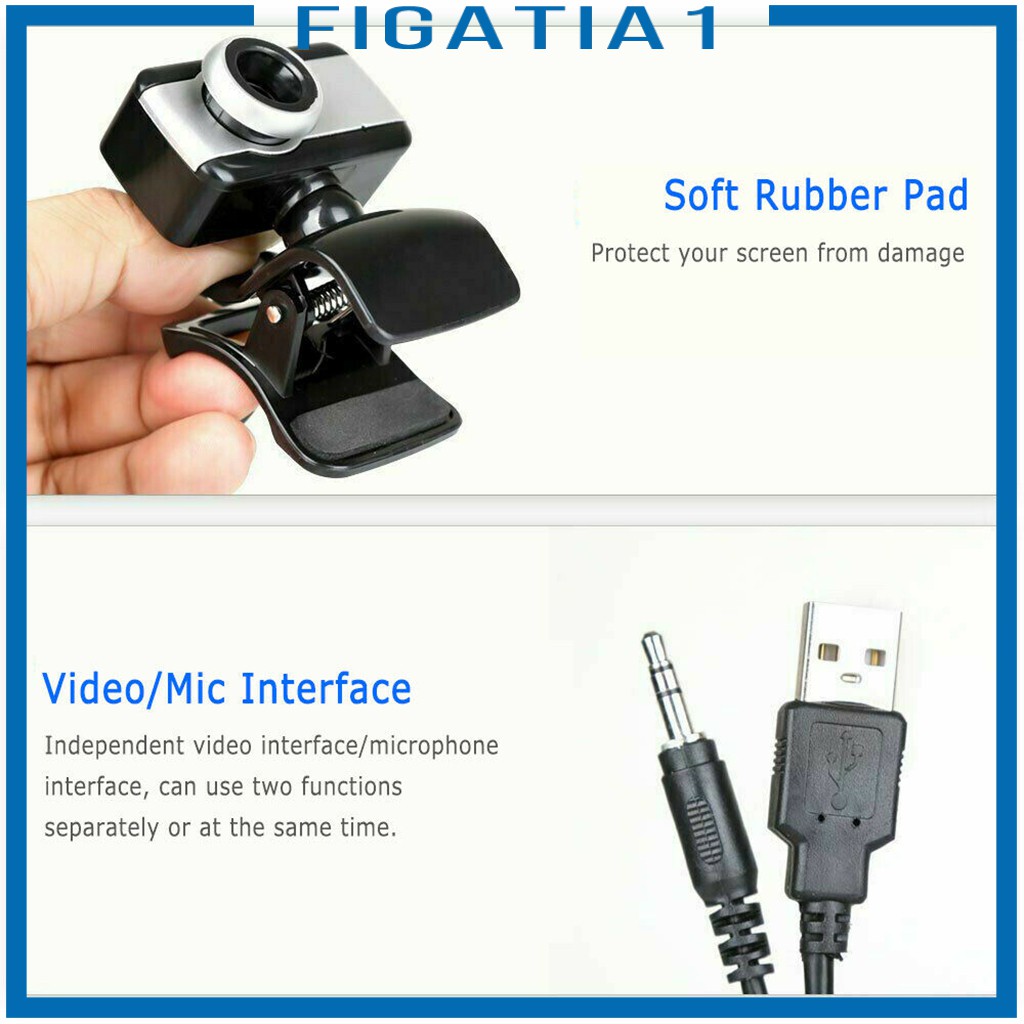 Webcam Usb 2.0 Cmos Xoay 360 Độ Figatia1 | BigBuy360 - bigbuy360.vn