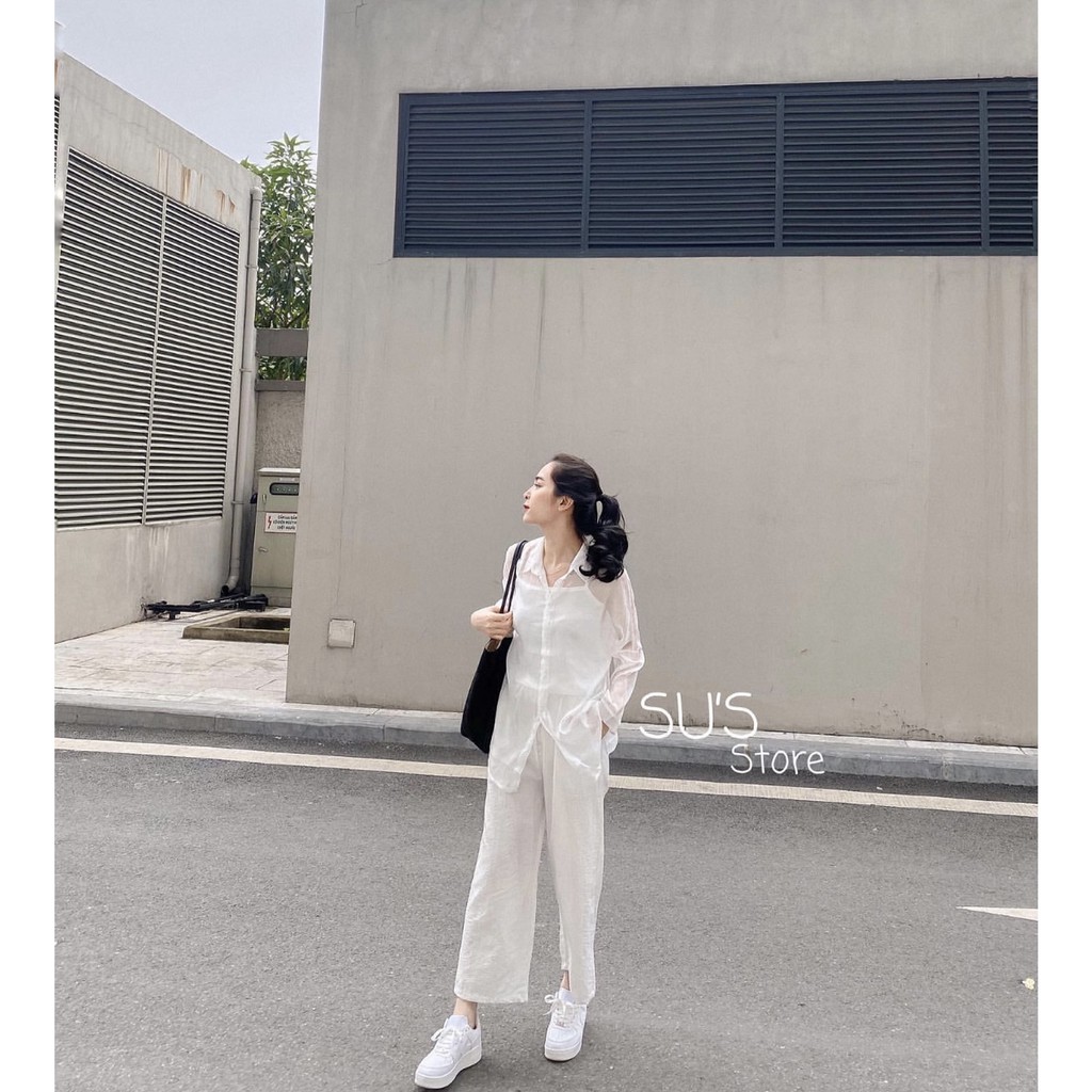[Mã WASKT304 giảm 15% tối đa 30K đơn 99K] Áo sơmi xuyên thấu kèm áo dây A1318 SUSTORE | BigBuy360 - bigbuy360.vn