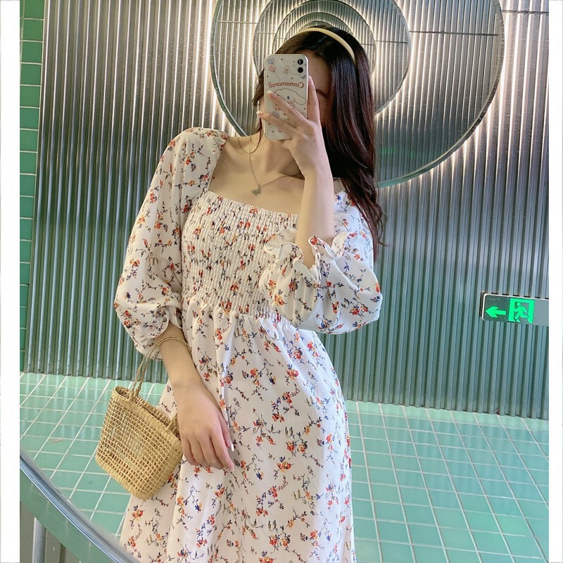 Váy Hoa Nhí Đẹp, chất Lụa Sieeuy mịn, Kiểu dáng dáng dài tay | WebRaoVat - webraovat.net.vn