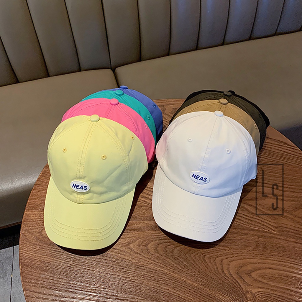 Nón Màu Pastel Tag NEAS - Mũ Lưỡi Trai Pastel Đính Tag NEAS
