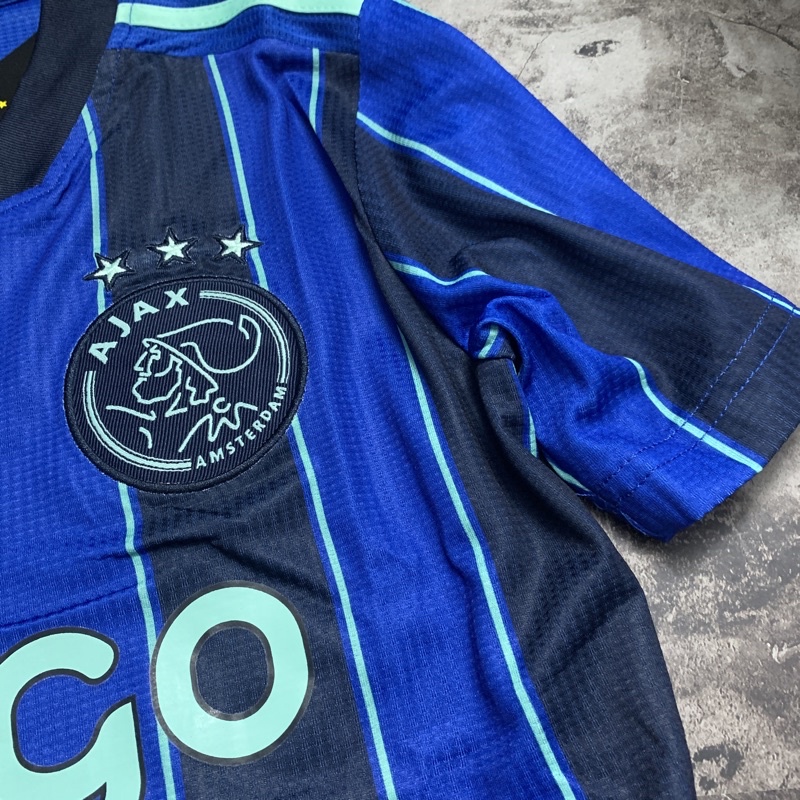 Áo Ajax Amsterdam màu xanh - đen mẫu mới 2021- 2022 sân khách