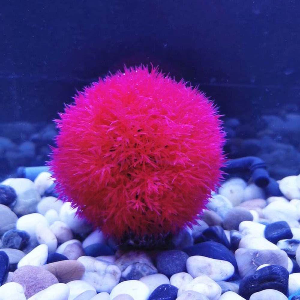 Quả Bóng Cỏ Giả Trang Trí Bể Cá