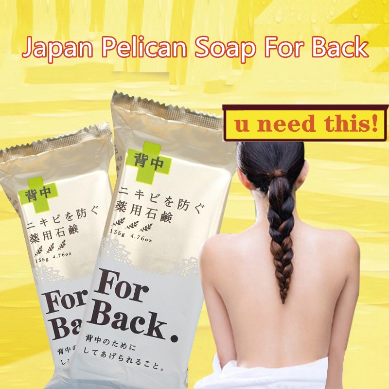 Xà Phòng Pelican Thủ Công 135g Hỗ Trợ Giảm Mụn Lưng Hiệu Quả