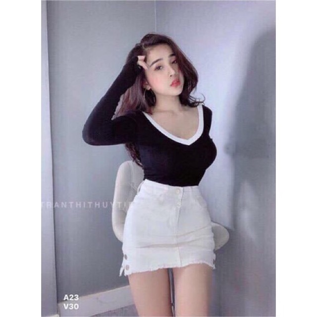 [ Mã FAMANU07 giảm 10% đơn 0đ ] Áo body dài ta xỏ ngón🌹áo thun nữ dài tay🌹áo giữ nhiệt nữ | BigBuy360 - bigbuy360.vn