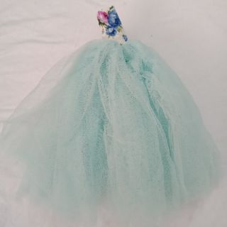 Đầm dạ hội cao cấp có khăn voan (dùng cho búp bê 30cm)