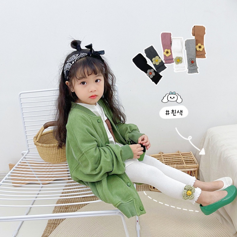 Quần Legging In Hoa Cho Bé Gái