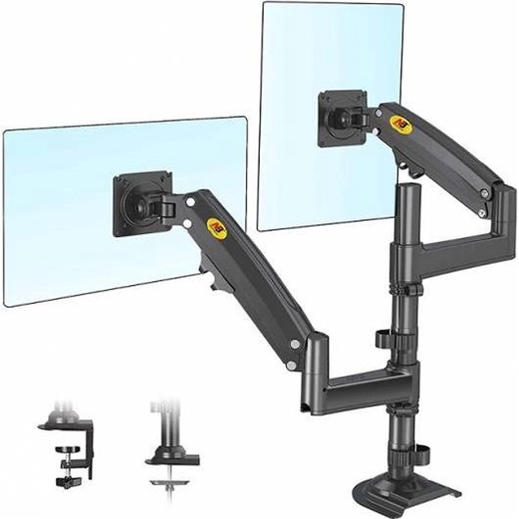 Giá Treo 2 Màn Hình NB-H180 22-32 Inch New 2021 Gắn Bàn Xoay 360 Độ . HÀNG Y HÌNH