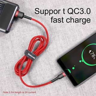 Cáp sạc Baseus Cafule Type C 2m cho Samsung S8/S9/ Note8/ Note9/ Xiaomi/ Huawei/ Oppo/Nokia