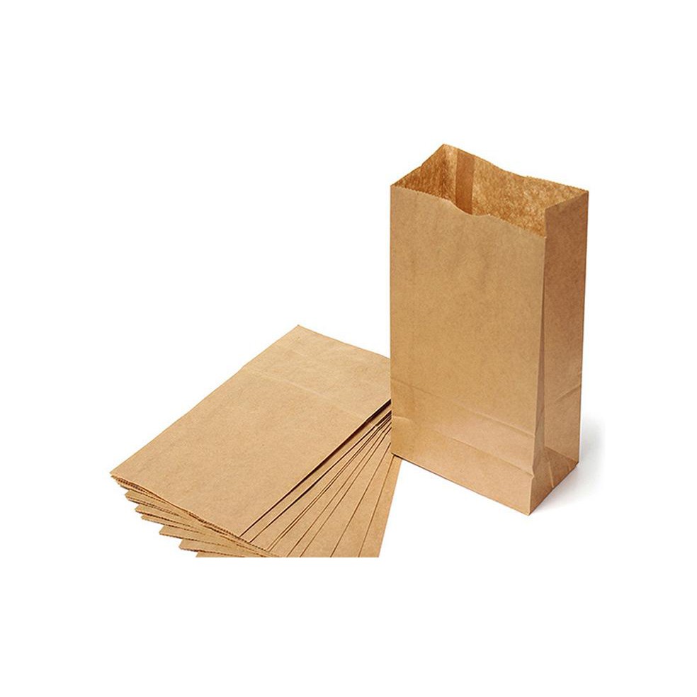 `100 Túi giấy Kraft cỡ 20x15x4cm (túi giấy xi măng)