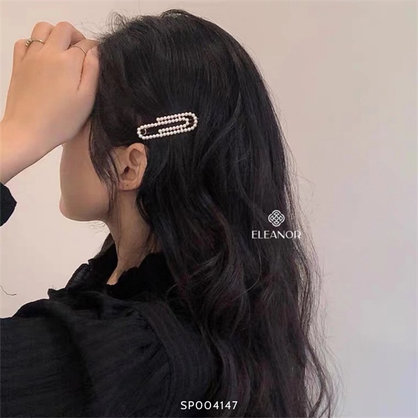 Kẹp tóc mái nữ Eleanor Accessories hình rắn đính đá phụ kiện tóc 6186