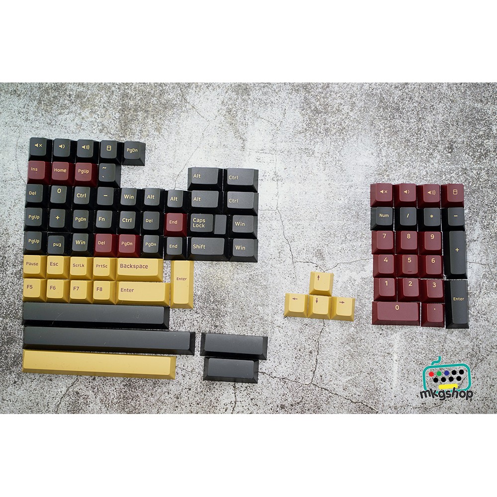 Keycap GMK Samurai clone nhựa PBT doubleshot Filco, leopold, IKBc, keychrone,...