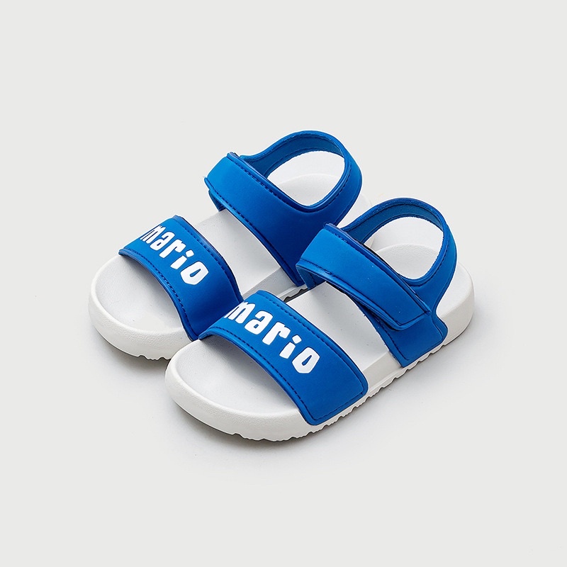 Sandal quai dán Chữ Mario mẫu mới 2022 cho bé trai bé gái 2-10 tuổi