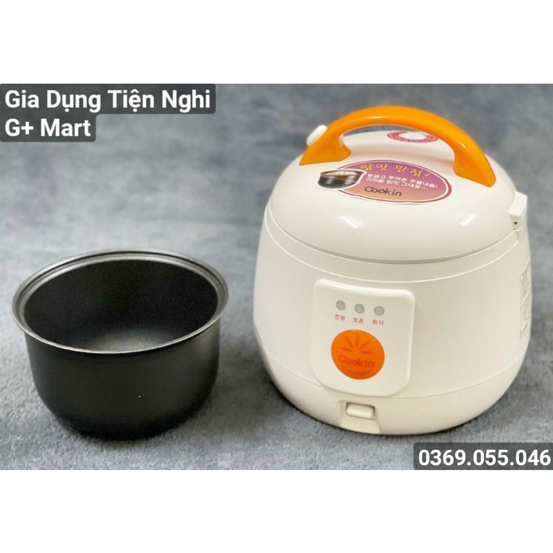 Nồi Cơm Điện Nhập Khẩu Hàn Quốc Chính Hãng COOKIN RMNA10 Lòng gang Chống Dính 1,0L - giadungtiennghigmart