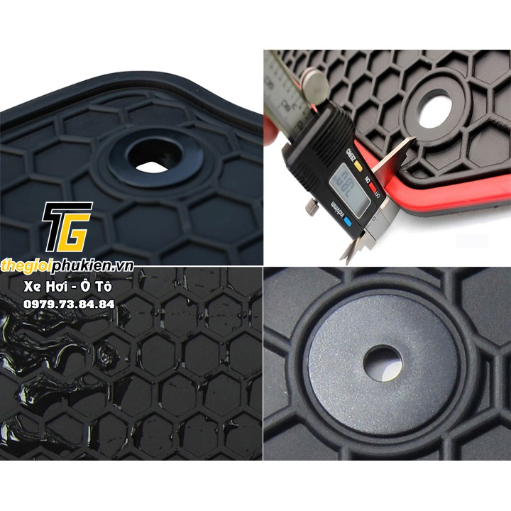 Lót sàn cao su đúc 3D dành cho xe Mitsubishi Pajero Sport 2012-2017