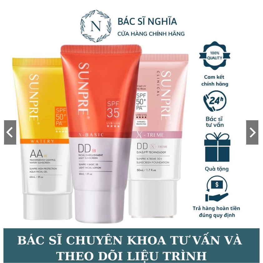 Kem Chống Nắng Dạng Nước Mona Frema Watery Sunpre AA/DD SPF 50+/PA ++++ - Bác Sĩ NGHĨA