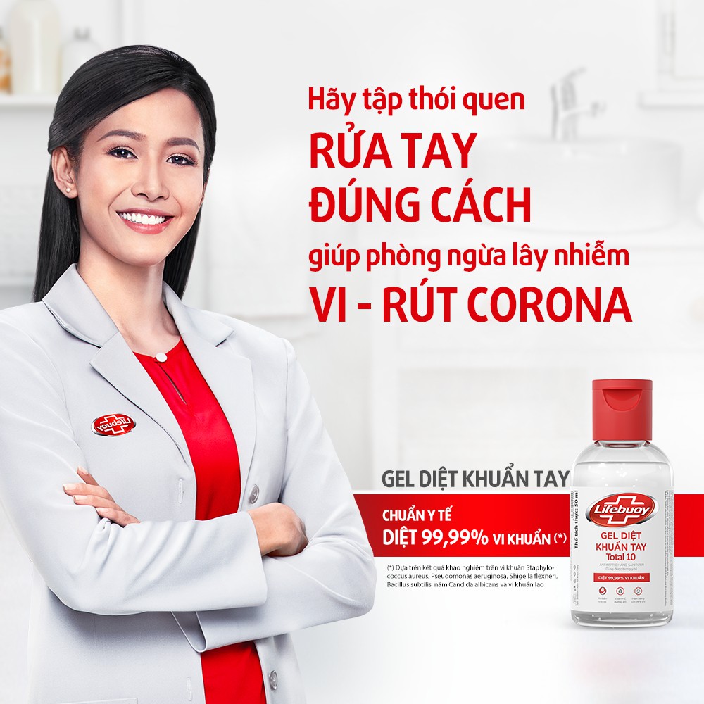 Dung dịch diệt khuẩn Lifebuoy Bảo vệ vượt trội 10 50ML