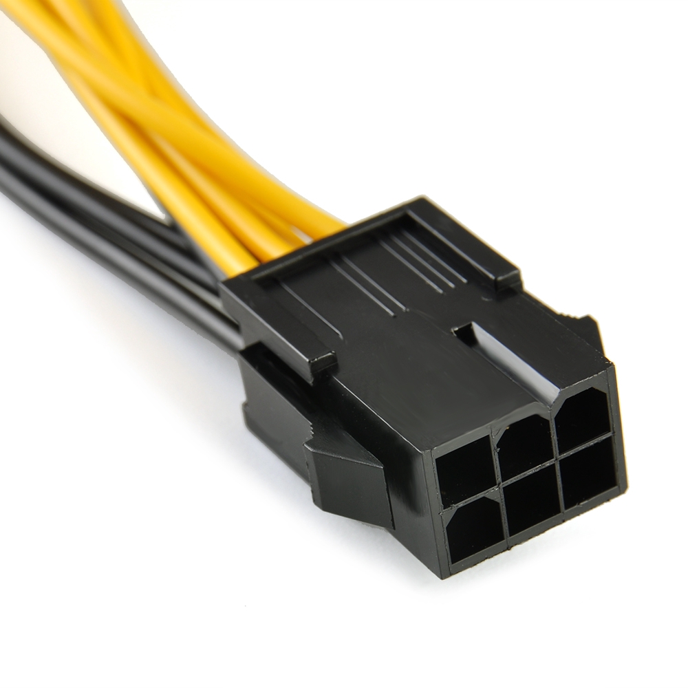 Cáp chuyển đổi nguồn PCI-E 6 chân sang 2 đầu 6 chân + 8 chân