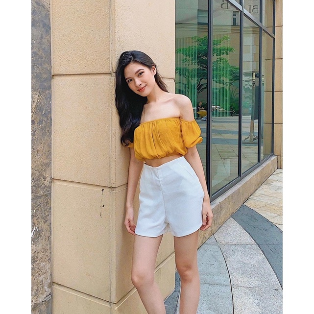 Áo croptop trễ vai REVERCLOTHINGS Tira Top