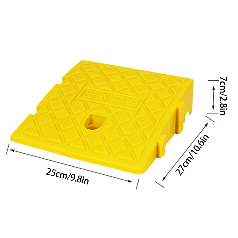 Youn Đế Đỡ Curb Ramps Bằng Nhựa PVC Gọn Nhẹ Chịu Tải Nặng Cho Driveway / Xe Hơi / Xe Tải Sco