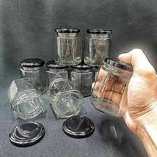 BỘ 10 HỦ THỦY TINH LỤC GIÁC 100ML NẮP THIẾC