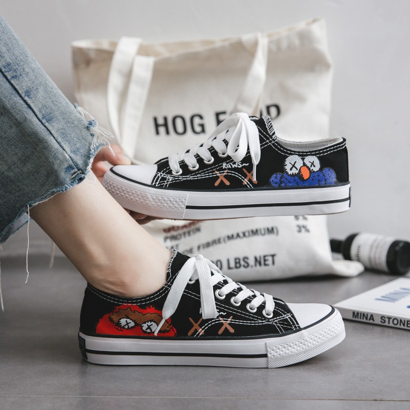 Giày sneaker kaw sesame street cổ thấp