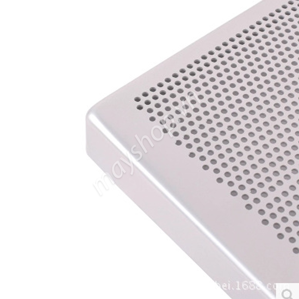 Khay nhôm nướng bánh vuông đục lỗ (28x28cm), cao 3cm, dày 1mm