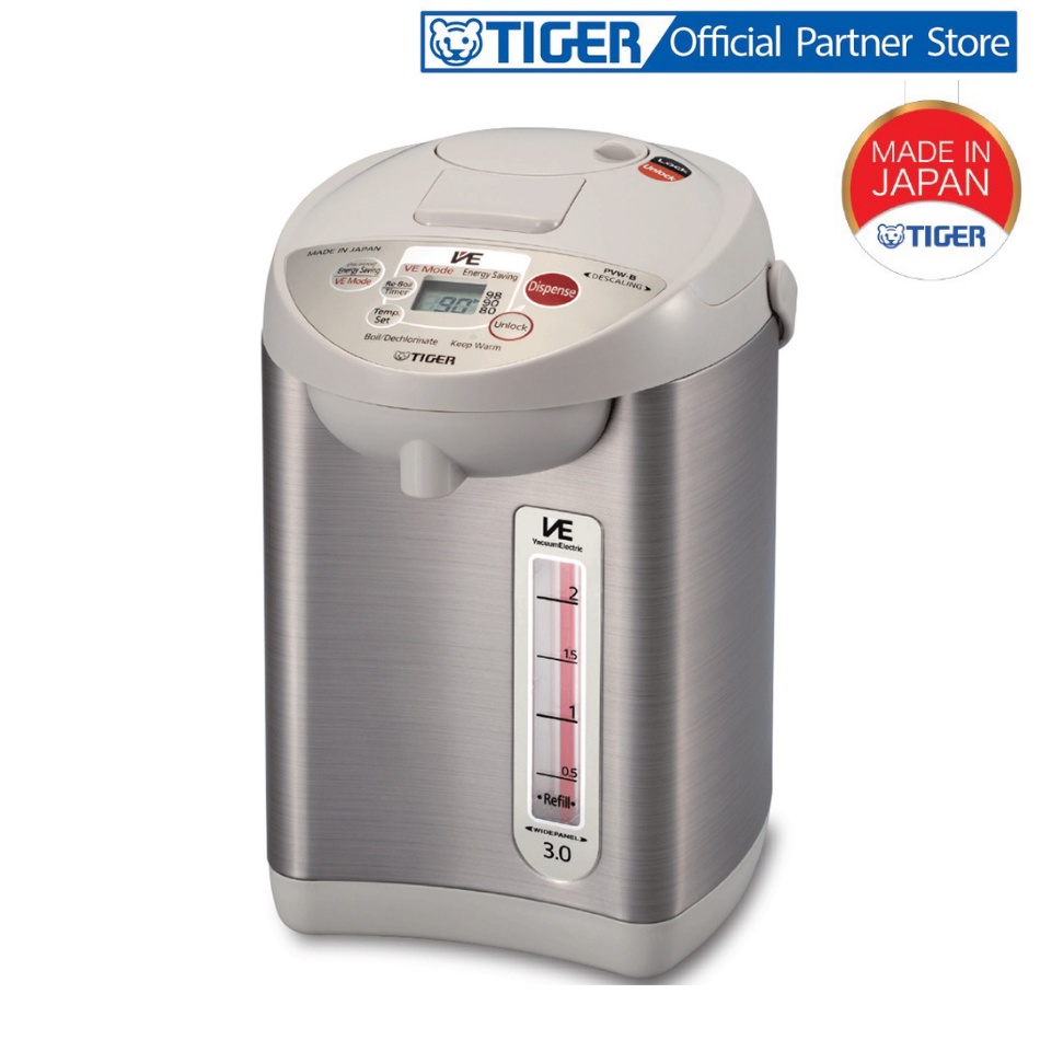 Bình thủy điện tử chân không Tiger PVW-B30W - Dung tích 3.0L