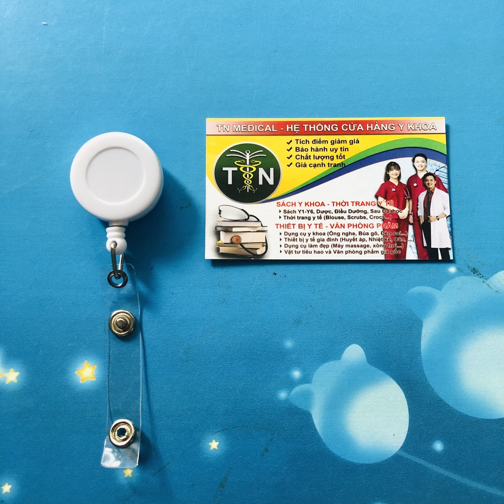Kẹp thẻ đeo bảng tên Bác sĩ, Điều Dưỡng, Dược sỹ  - Thương hiệu TN Medical